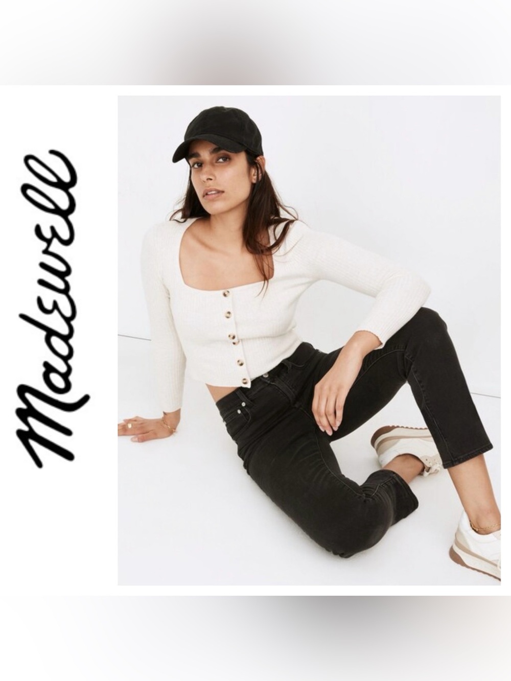 Madewell Classic Straight Jean in Faded Black Size 28T